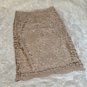 4 for $20 The Clothing Company Crochet Lace Overlay Midi Skirt